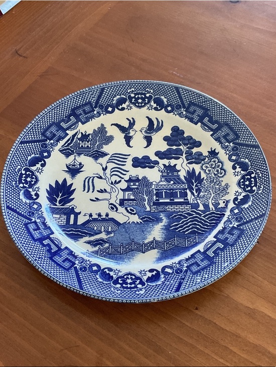Other - Blue Willow Ceramic Dinner Plate - JAPAN